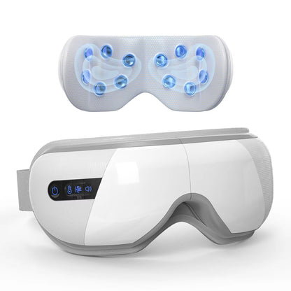 Wireless Vibrating Heated Air Pressure Eye Massager with Music Integration